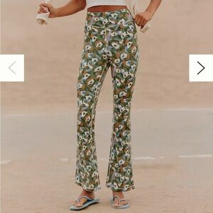 Daily Practice Assemble Crop Flare Leggings, color “moss”, size XL, NWT